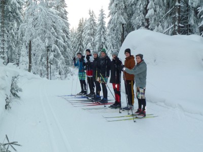 Vor der ersten Abfahrt am Grenzweg